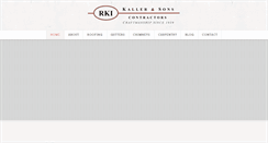 Desktop Screenshot of kallerroofing.com